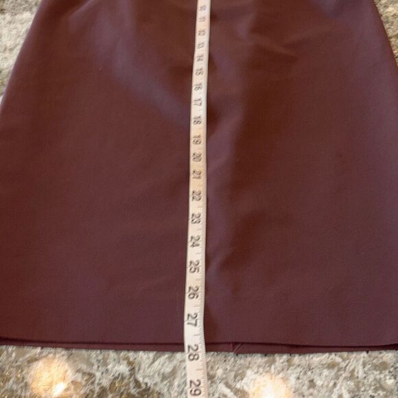 Vintage PRADA pencil skirt Sz 40/S purple taffeta career 90s/Y2K - Picture 10 of 10